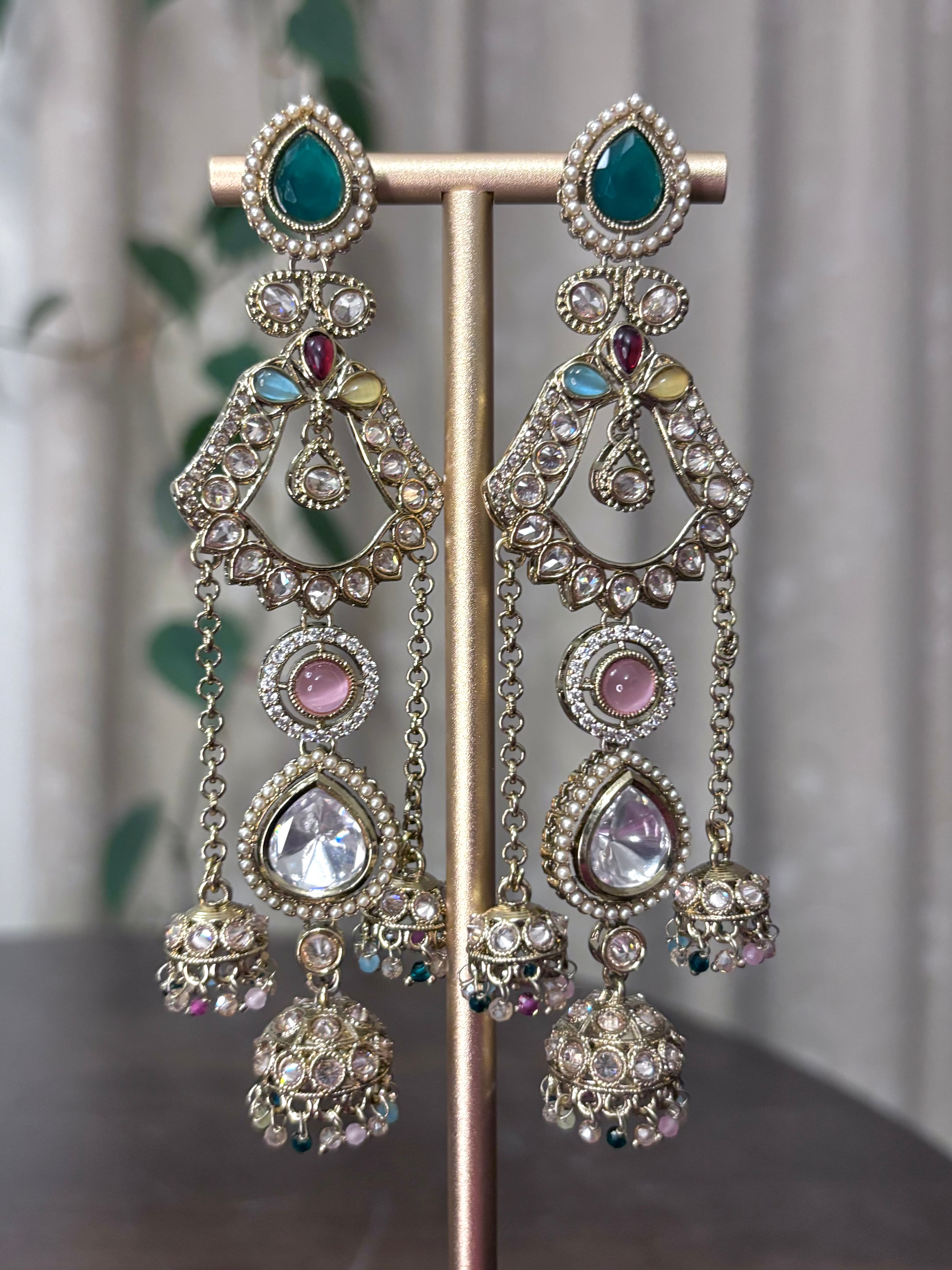 Rangeen Kashmiri Statement Earrings