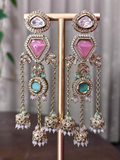 Gemstone Statement Kashmiri Earrings